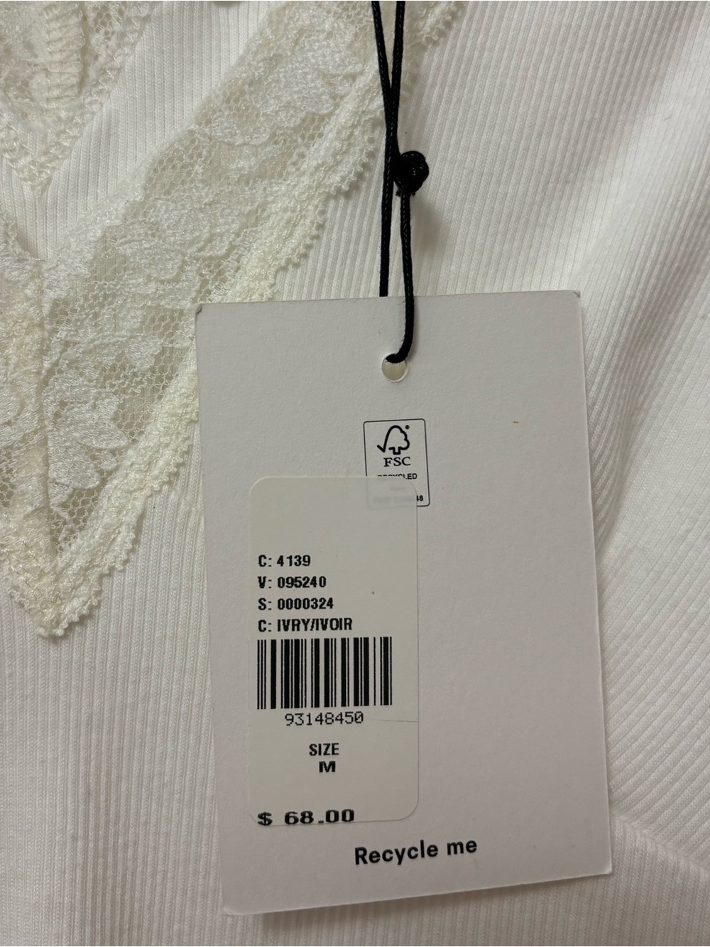 NWT Reformation Lea Knit Top - size M - Picture 7 of 7